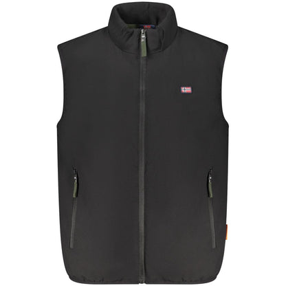 Black Polyester Men's Jacket