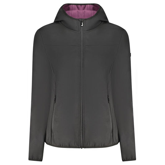 Black Polyester Women Jacket