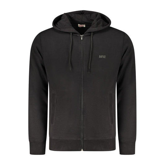 Black Cotton Sweatshirt