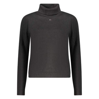 Black Cotton Women Sweater