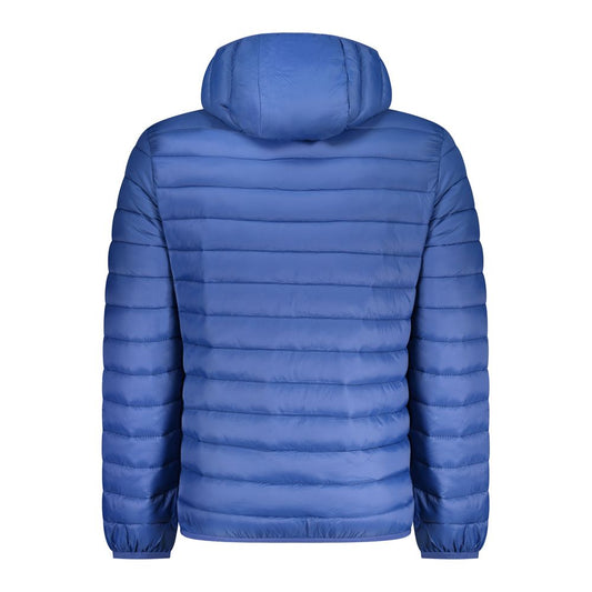 Blue Polyamide Men Jacket