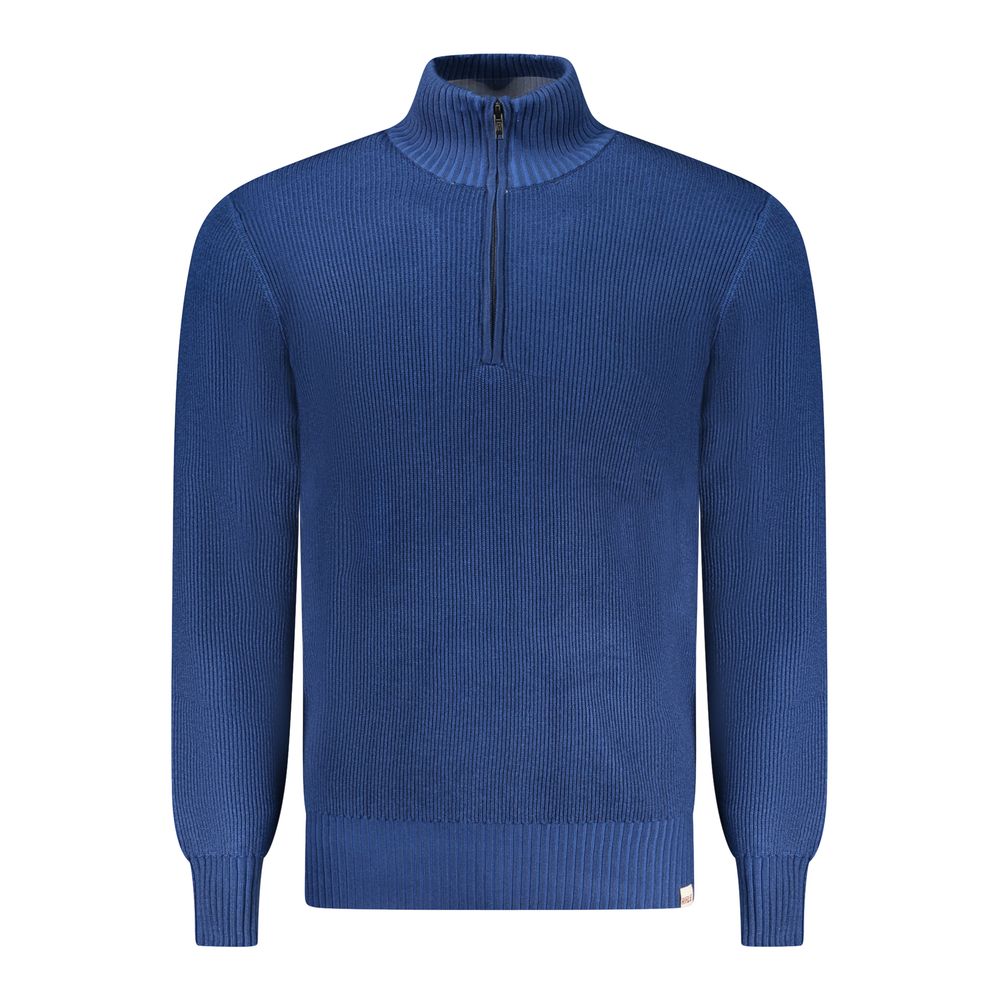 Blue Nylon Sweater