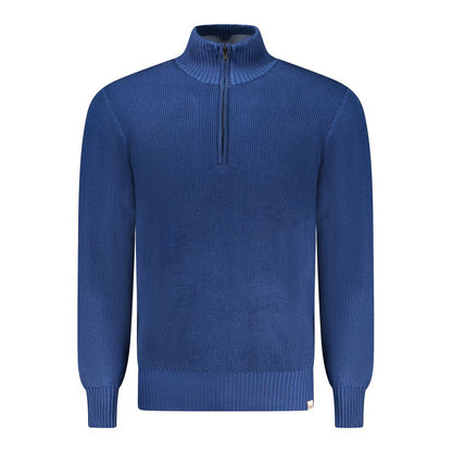 Blue Nylon Sweater