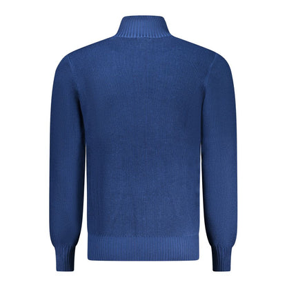 Blue Nylon Sweater
