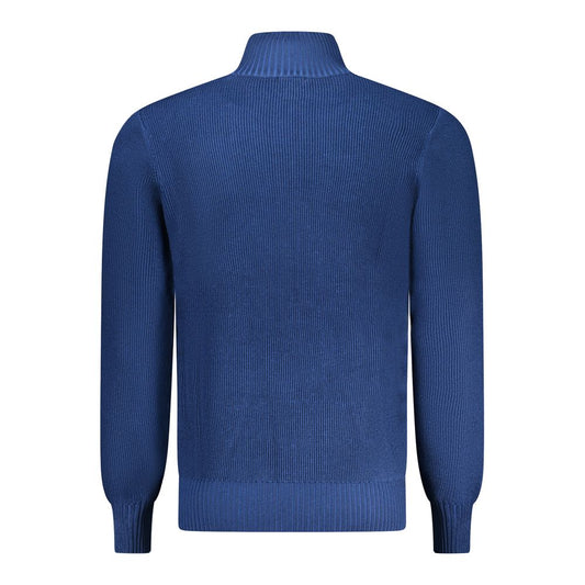 Blue Nylon Sweater