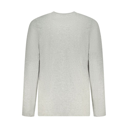 Gray Cotton Men T-Shirt