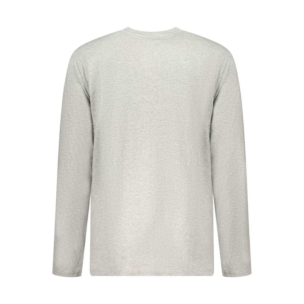 Gray Cotton Men T-Shirt