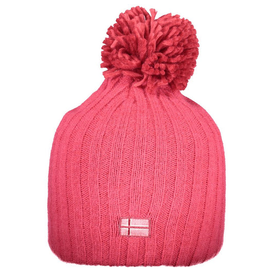 Pink Polyester Women Hat
