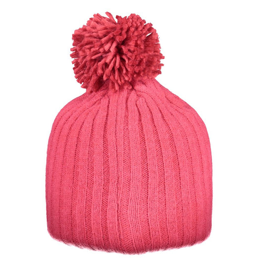 Pink Polyester Women Hat
