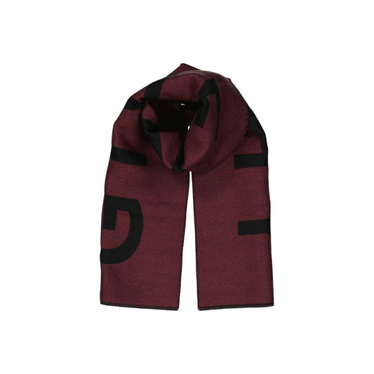 Red Virgin Wool Scarf