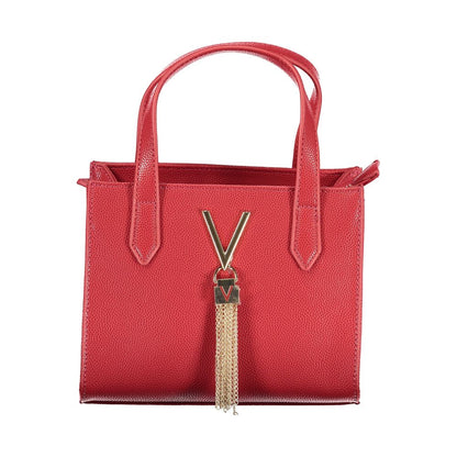 Red Polyethylene Women Handbag