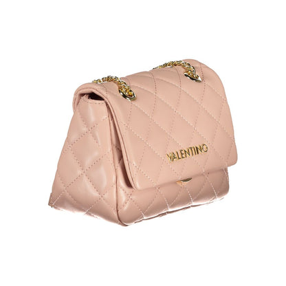 Pink Polyethylene Women Handbag