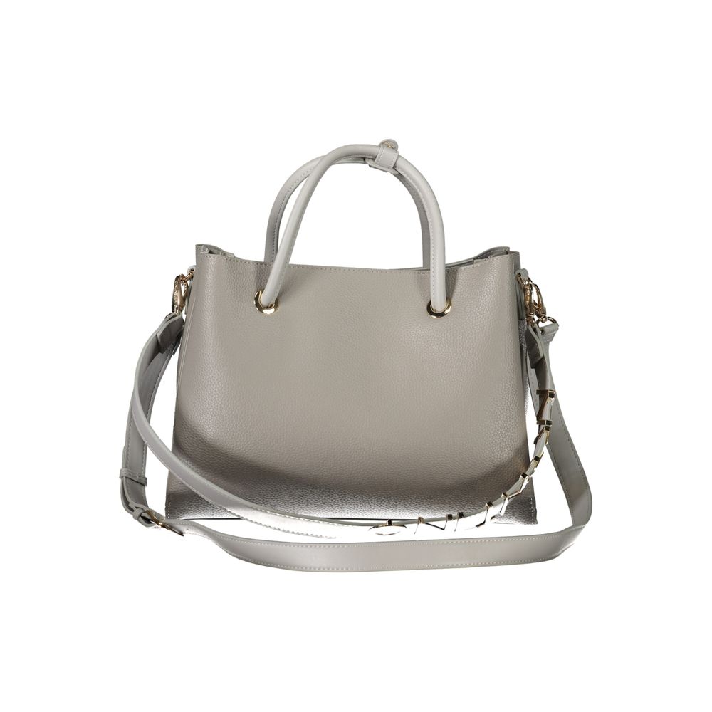 Gray Polyethylene Women Handbag