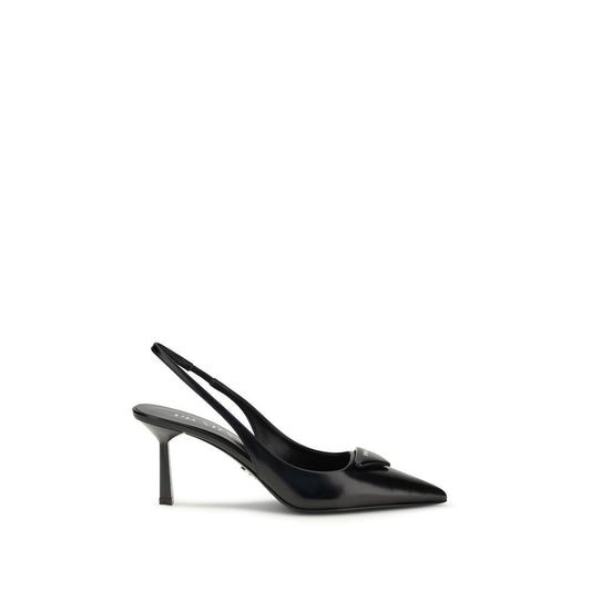 Black Calf Leather Bos Taurus High Heel Pumps