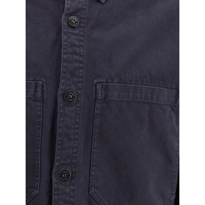 Blue Cotton Dress Shirt