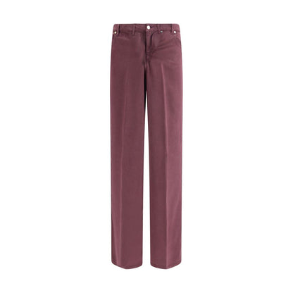 Purple Tencel Relaxed Fit Jeans