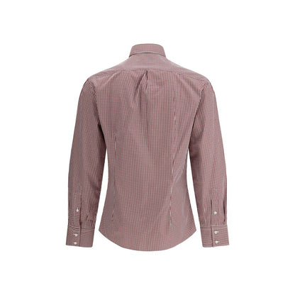 Red Cotton Pattern Shirt