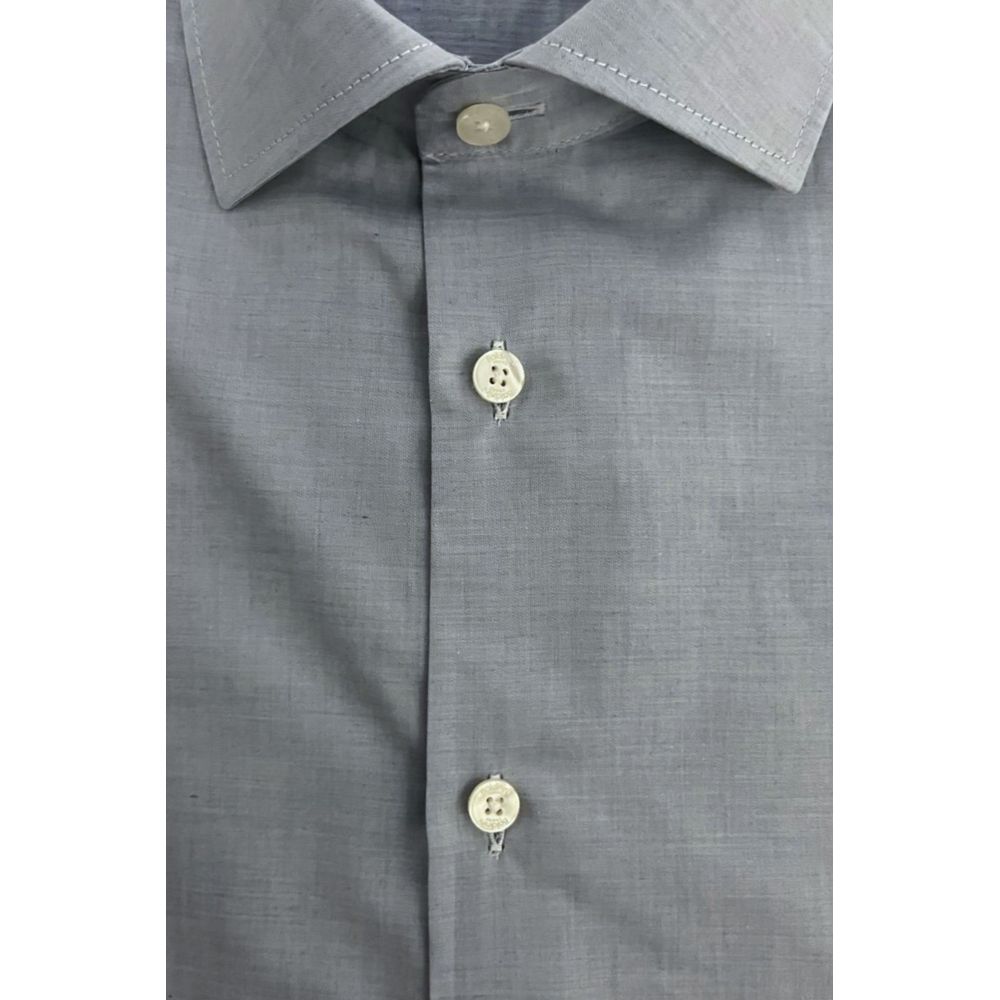Light Blue Cotton Men Shirt
