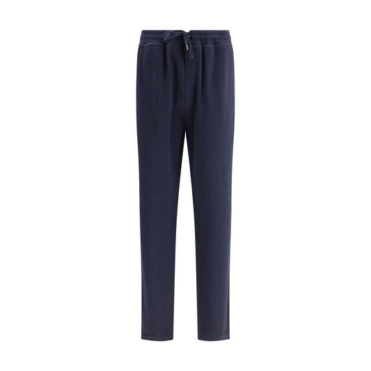 Blue Cashmere Casual Pants