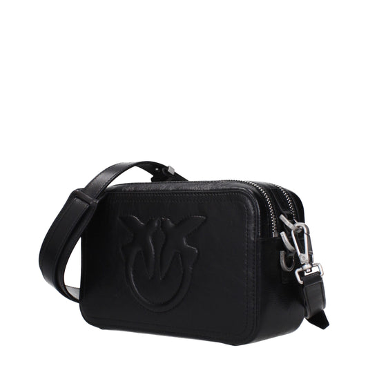 Black Leather Crossbody Bag