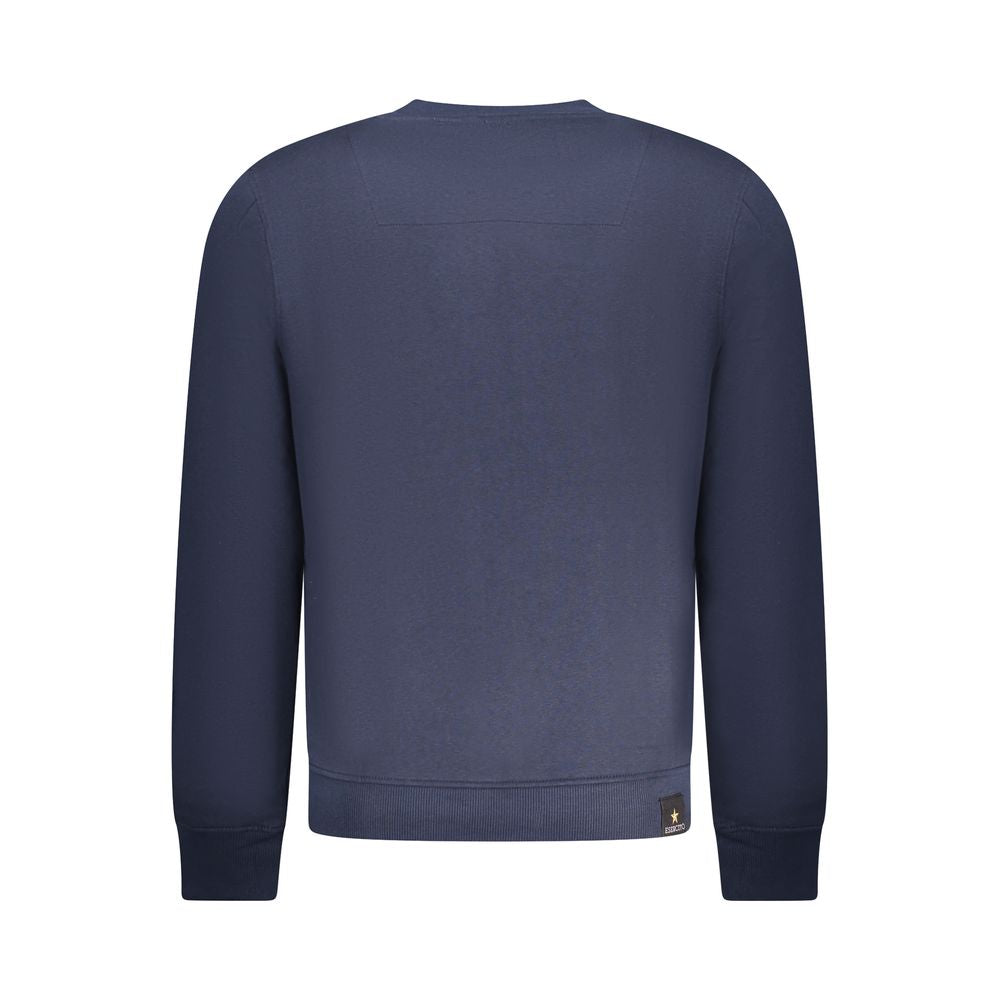 "Blu Cotton Men Sweatshirt"
