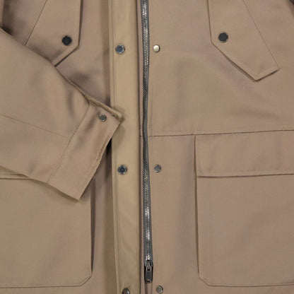 Brown Polyester Parka