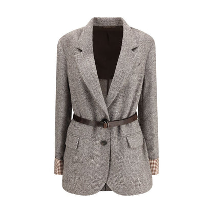 Brown Fleece Wool Coat