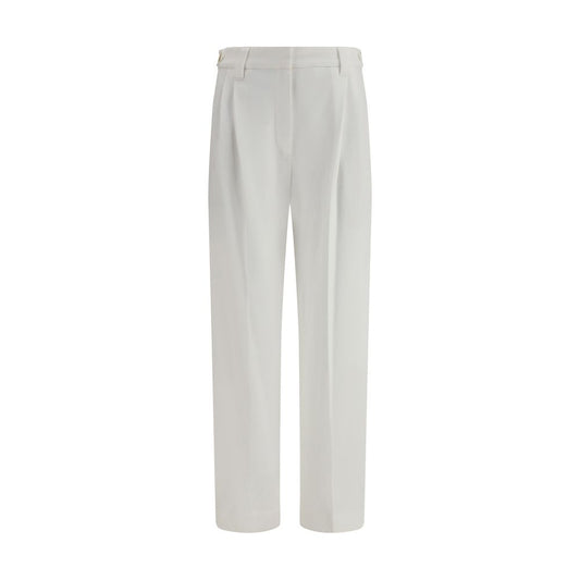 White Cotton Dress Pants