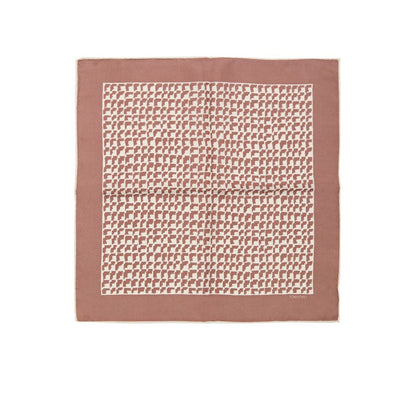 Brown Silk Pocket Square