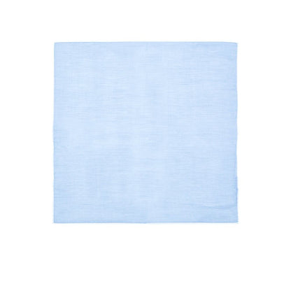 Blue Cotton Pocket Square