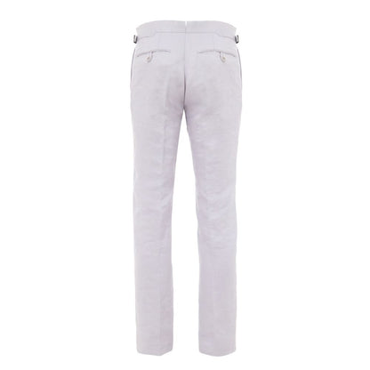 Purple Linen Dress Pants