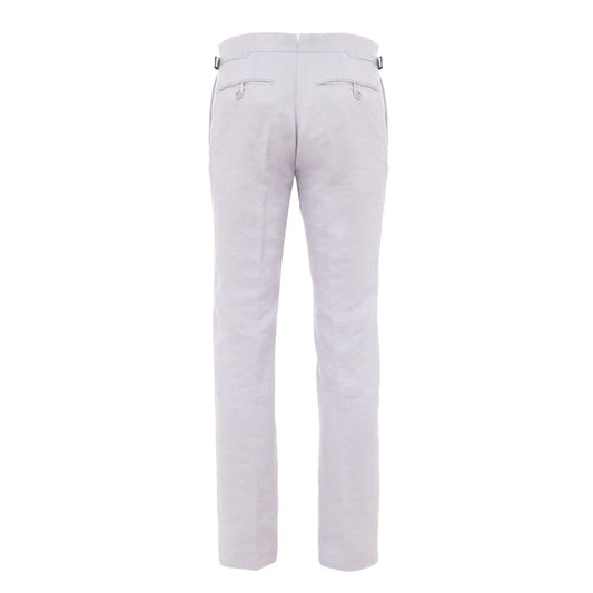 Purple Linen Dress Pants