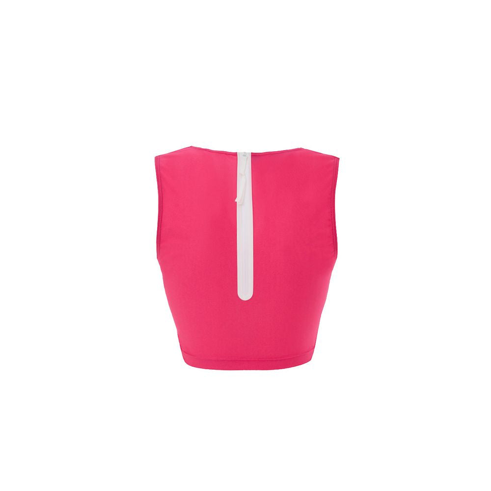 Fuchsia Polyamide Tank Tops