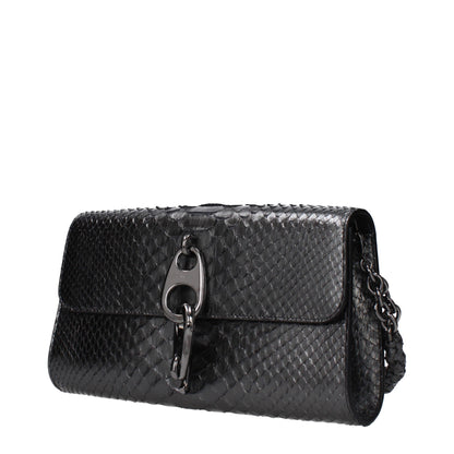 Gray Skin Clutch Bag