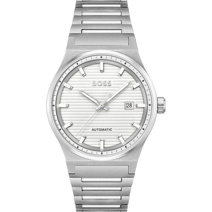 Gray Stainless Steel Dress Watch
