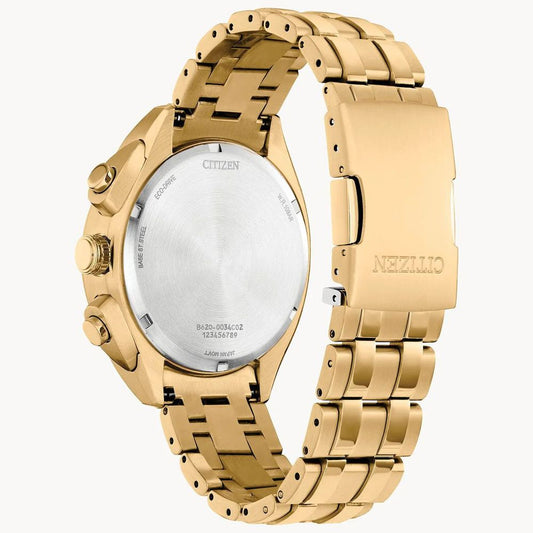 Gold Stainless Steel Sport Watch