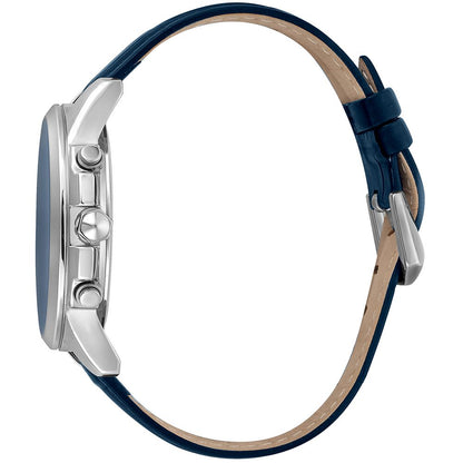 Black Leather Dress Watch