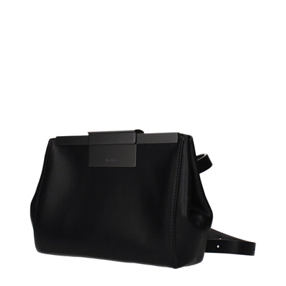 Black Leather Crossbody Bag