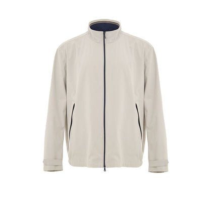 Gray Polyester Shell Jacket