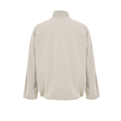 Gray Polyester Shell Jacket