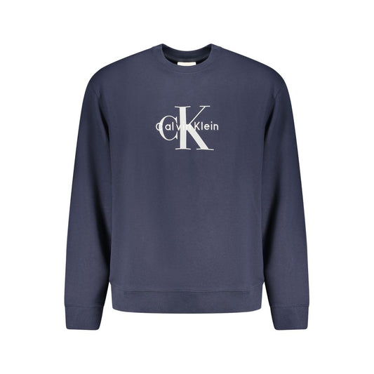 Blue Cotton Men's Sweatshirt