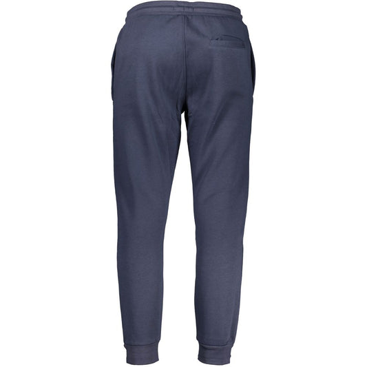 Blue Cotton Athletic Pants