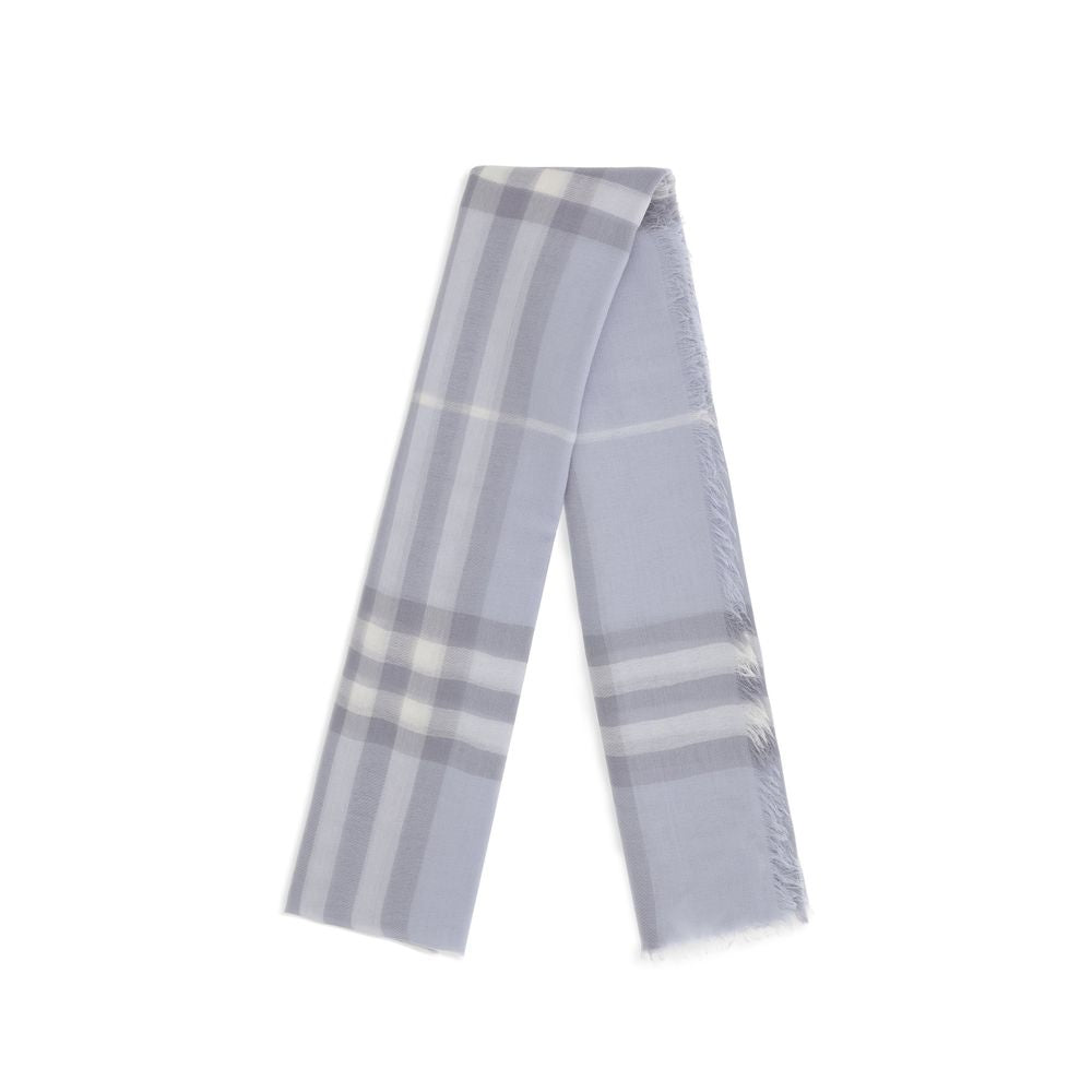 Light Blue Wool Scarf
