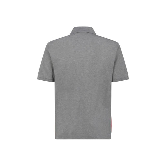 Gray Cotton Polo Shirt