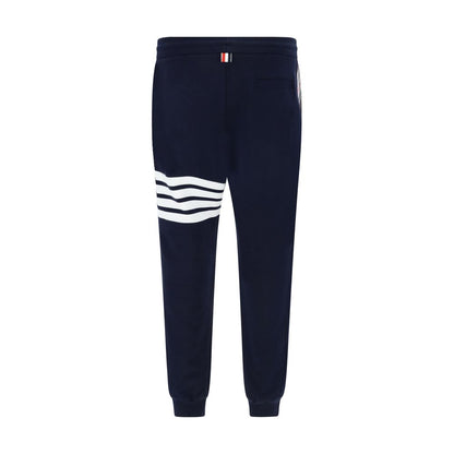 Blue Cotton Joggers (Workout Pants)