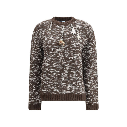 Brown Fleece Wool Sweatshirt