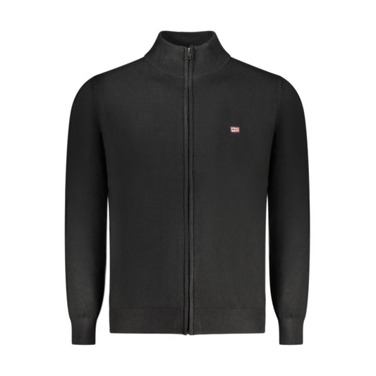 Black Polyester Men Sweater