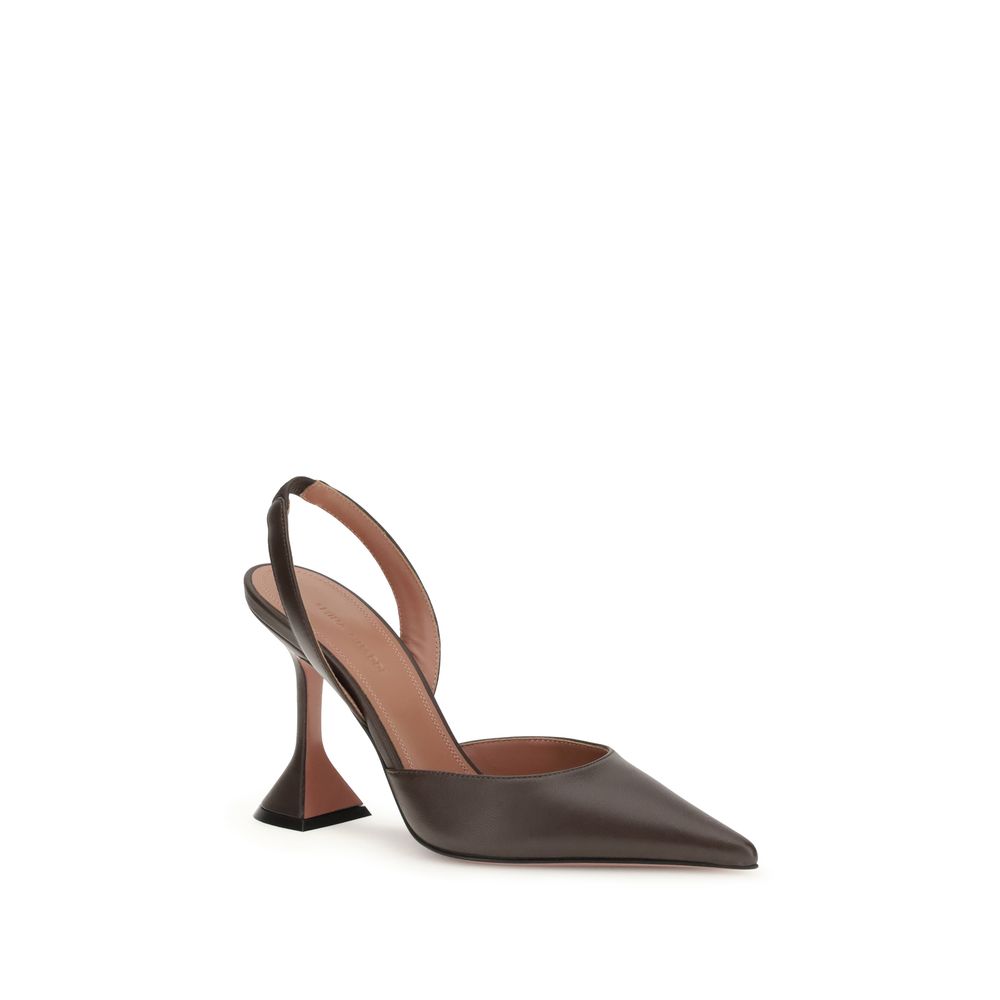 Brown Calf Leather Bos Taurus High Heel Pumps