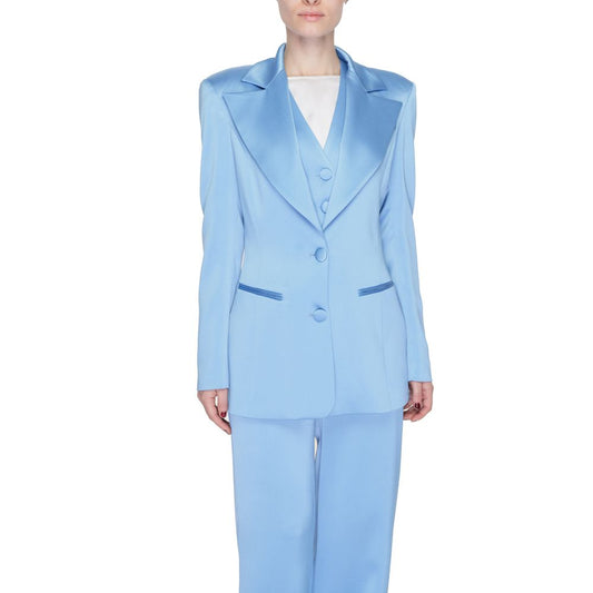 Blue Polyester Blazer
