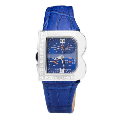 Blue Leather Dress Watch